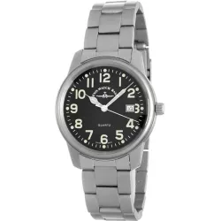 ZENO-WATCH BASEL Pilot Classic Quartz Edelstahl
