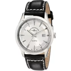 ZENO-WATCH BASEL Retro Gentlemen Quartz Uhr Stahl silber