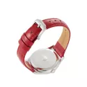 ROSEMONT Vintage Quartz Damenuhr Edelstahl rot