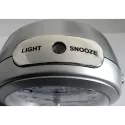 ATLANTA Nachtlicht Sweep Silent Wecker dunkelgrau
