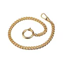 Taschenuhrkette Panzerkette antikgold