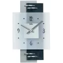 AMS More Square Silent Quartzwanduhr Schieferoptik