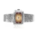 JAQUETGIRARD Silberuhr NOS Handaufzug braun