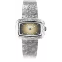 JAQUETGIRARD Silberuhr NOS Handaufzug braun