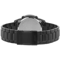 CASIO Digi-Analog Lineage Tag Datum Solar Funkuhr Edelstahl schwarz