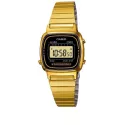 CASIO Vintage LCD Digitaluhr Wega Lady gold schwarz