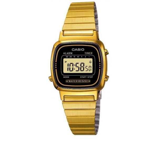 Wega Lady gold : Vintage Retro Mini Uhr von Casio LA670WEGA-1EF