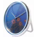 JEAN ROULET Art et Temps Walter Mafli Tischuhr Quartz chrom