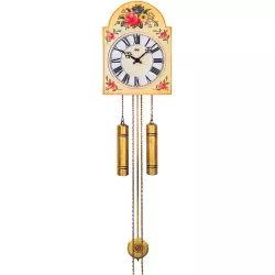 Schwarzwälder Schilderuhr mechanische Holz Wanduhr