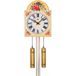 Schwarzwälder Schilderuhr mechanische Holz Wanduhr