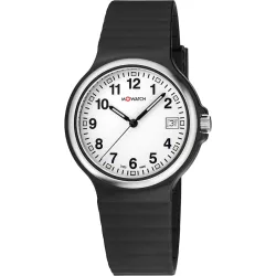 M-WATCH Maxi 38 Schweizer Quartzuhr schwarz-weiss
