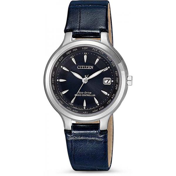 _CITIZEN Damen-Funkuhr mit Weltzeit, Eco-Drive Solar Leder _CITIZEN Damen-Funkuhr mit Weltzeit, Eco-Drive Solar Leder