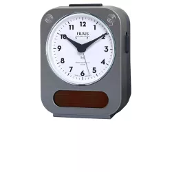 FILIUS Solar-Funkwecker Silent weiss/dunkelgrau