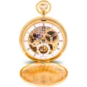 Klassik Taschenuhr Handaufzug Skelett gold