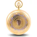 Klassik Taschenuhr Handaufzug Skelett gold