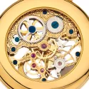 Klassik Taschenuhr Handaufzug Skelett gold