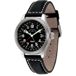 ZENO-WATCH BASEL Pilot Automatik Fliegeruhr Pointer Date
