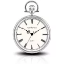 Klassik Taschenuhr Quartz Lpine römisch silber