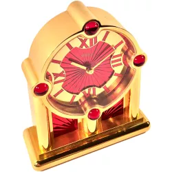 IMHOF Tischuhr Quartz Orient de luxe rot