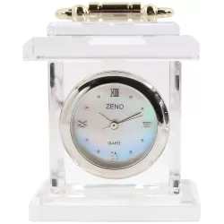 ZENO Miniaturuhr aus Bleikristall Quartz Tischuhr klein