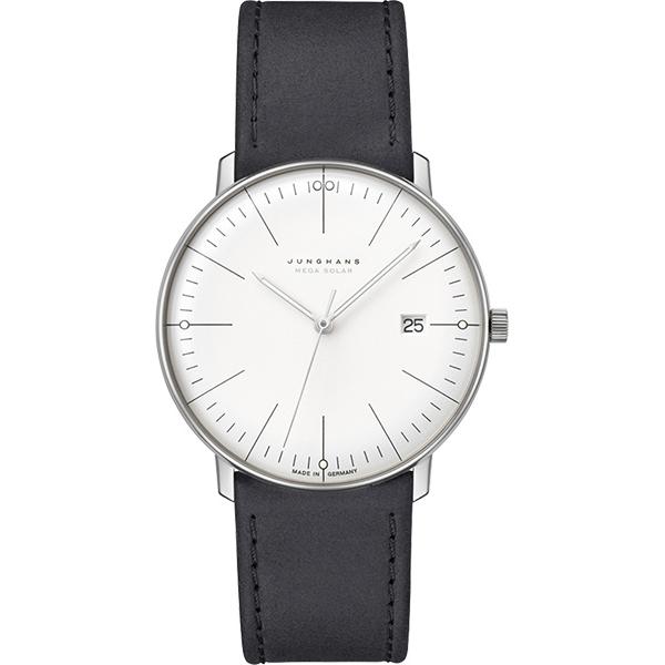 Junghans MAX BILL 38 Mega Solar Funkuhr, Titan weiss Index