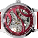 RESIDENCE Skelett Automatikuhr Wave 35 rot