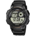 CASIO Sport-Digitaluhr Worldtimer mit 5 Alarmen schwarz