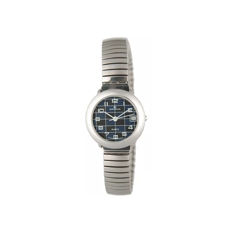 CATENA Stretch Senior Quartz Damenuhr, 25 small blau CATENA Stretch Senior Quartz Damenuhr, 25 small blau