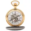 Ehtno Taschenuhr Handaufzug Residence Edelweiss Skelett