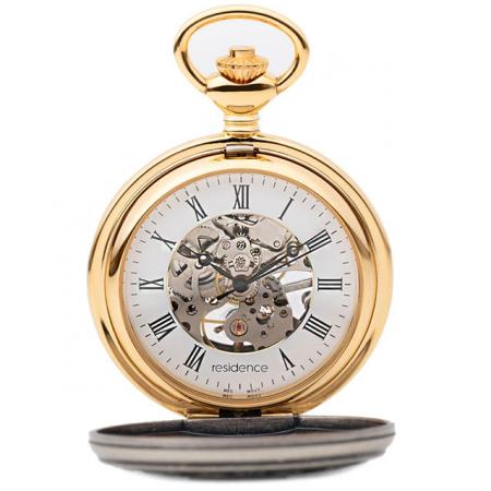 Ehtno Taschenuhr Handaufzug Residence Edelweiss Skelett