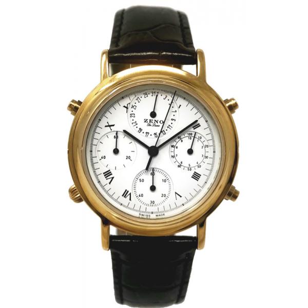 ZENO, Midi-Chrono, Quartzuhr weiss ZENO, Midi-Chrono, Quartzuhr weiss