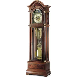 AMS Standuhr 208cm mechanische Holzuhr mit Mondphase  Westminsterschlag