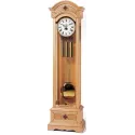 AMS Standuhr 202cm mechanische Erlenholzuhr mit Mondphase  Westminsterschlag