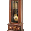 AMS Standuhr 208cm mechanische Holzuhr mit Mondphase  Westminsterschlag