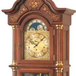 AMS Standuhr 208cm mechanische Holzuhr mit Mondphase  Westminsterschlag
