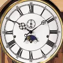 AMS Standuhr 202cm mechanische Holzuhr mit Mondphase  Westminsterschlag