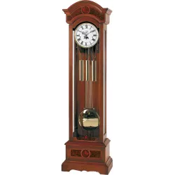 AMS Standuhr 202cm mechanische Holzuhr mit Mondphase  Westminsterschlag