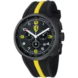 FERRARI Fast Lab Chronograph Quartzuhr schwarz-gelb