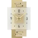 AMS More Square Silent Quartzwanduhr gold