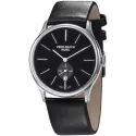 ZENO-WATCH BASEL Bauhaus Quartuhr schwarz