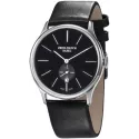 ZENO-WATCH BASEL Bauhaus Quartuhr schwarz