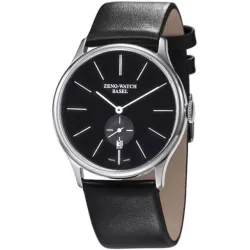 ZENO-WATCH BASEL Bauhaus Quartuhr schwarz