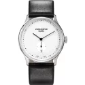 ZENO-WATCH BASEL Bauhaus Quartuhr weiss