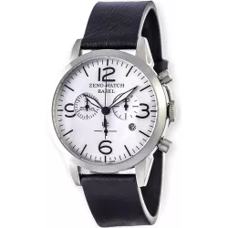 ZENO-WATCH BASEL Vintage Line Chronograph Quartzuhr grau