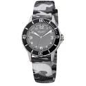 Quartz Kinderuhren Camoflageband grau