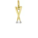 Anhänger Trommelstöcke 5mm in 18K Gold
