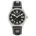 ZENO-WATCH BASEL Pilot Classic Fliegeruhr Quartz Edelstahl matt