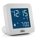 BRAUN Funkwecker  LCD digital gross weiss