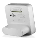 BRAUN Funkwecker  LCD digital gross weiss