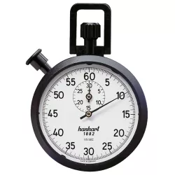 HANHART mechanische Handstoppuhr Additionsstopper schwarz
